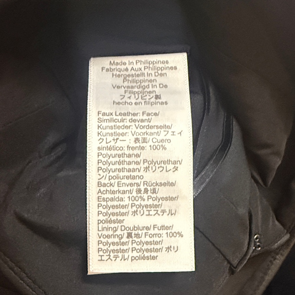 J. Crew Sleek Black Faux Leather Mini Skirt - Picture 4 of 4